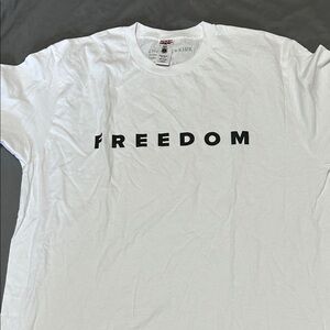 Charlie Kirk Freedom White Tee